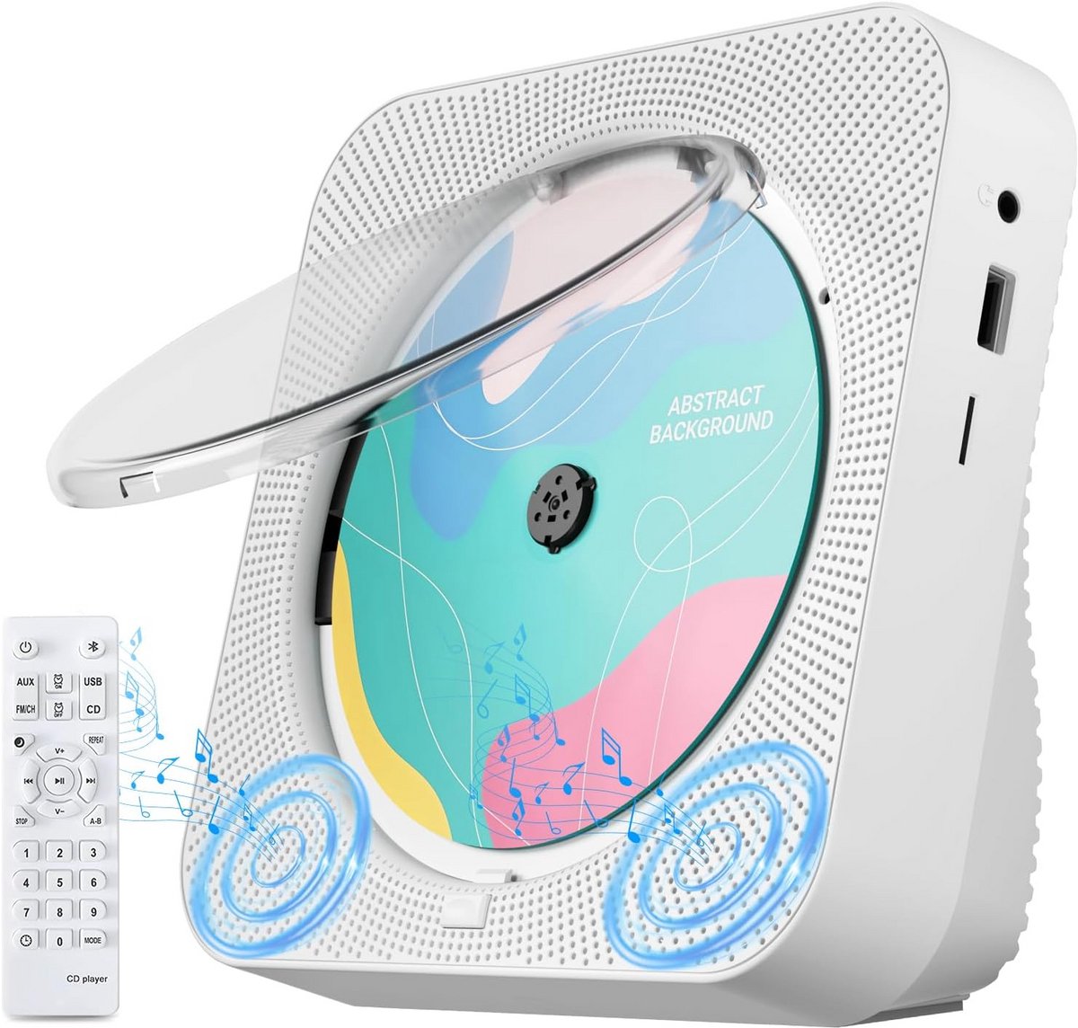 Draagbare CD-Speler met Ingebouwde Hifi-Luidsprekers en Afstandsbediening
