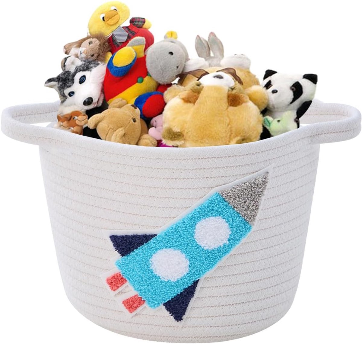 Geweven Opbergmand met Handvatten voor Speelgoed en Kinderkamer Decoratie