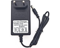 Universele 21V 2A 42W AC/DC Adapter Oplader met Indicatielampje en Veiligheidsfuncties