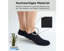 6 Paar Naadloze Bamboo Sokken - Comfortabele Elastische Rand en Versterkte Teentop