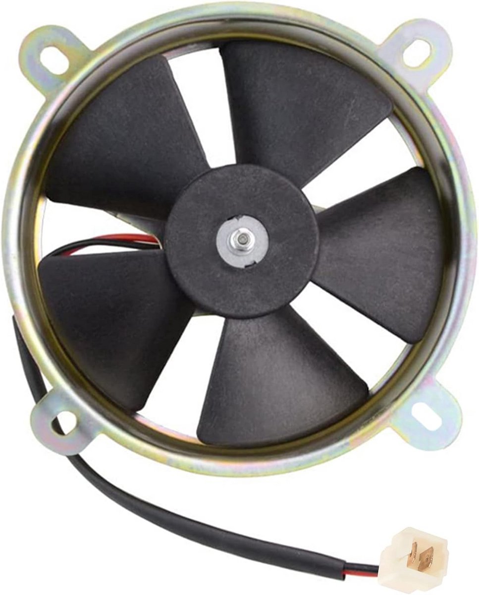 12V Watergekoelde Motorfiets Radiator Koelventilator voor Verticale Motor