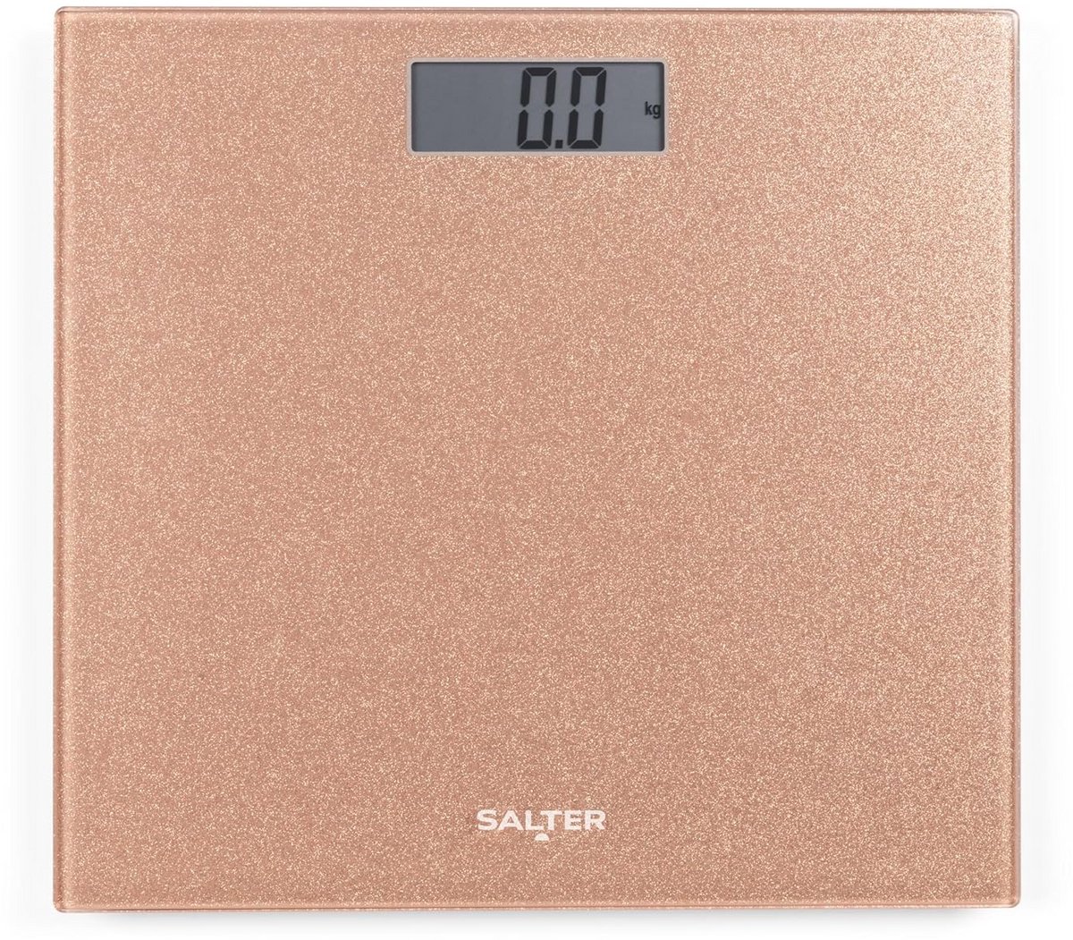 Digitale Personenweegschaal met Groot LCD Display - Max. 180kg, Roze Goud Glitter
