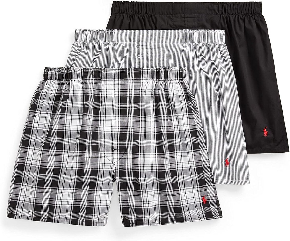 Set van 3 Heren Boxershorts Klassieke Pasvorm Stretch Katoen Retroshorts