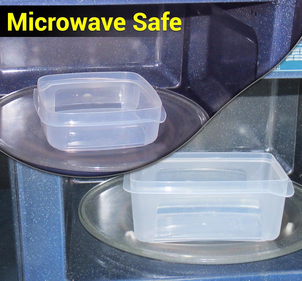 Candala Plastic Voedselopbergdoos - (7 Dozen + 7 Deksel) Transparante Containers, Luchtdichte & Luchtsluissysteem, Snap-On Sluiting, Geschikt voor Vriezer, Magnetron & Keuken
