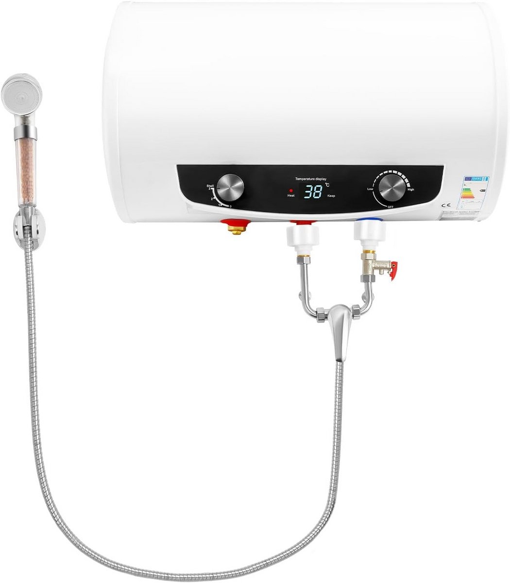 Elektrische Boiler 50 Liter Wandmontage Warmwaterboiler Compleet Met Doucheset