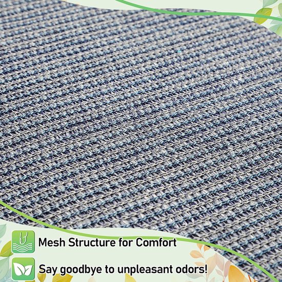 Outdoor tent- en campingmat - Geschikt voor luifel, caravan en camper - Ademend ontwerp, eenvoudig mee te nemen 300x500CM Blauw-grijs van Merkloos — afbeelding 4