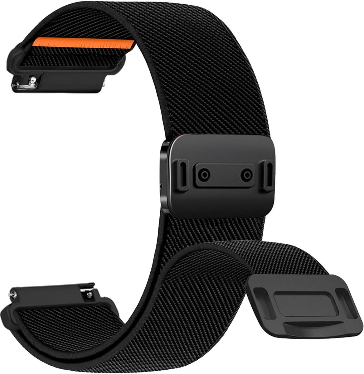 Rekbaar Nylon Horlogeband 22mm met Magnetische Sluiting voor Heren Dames