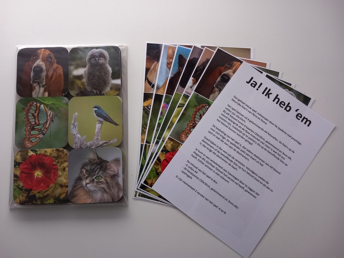 De Spellerie-Ja! Ik heb 'em Flora en Fauna Variant A-ouderen-dementie-spel-reminiscentie-geheugen-beperking