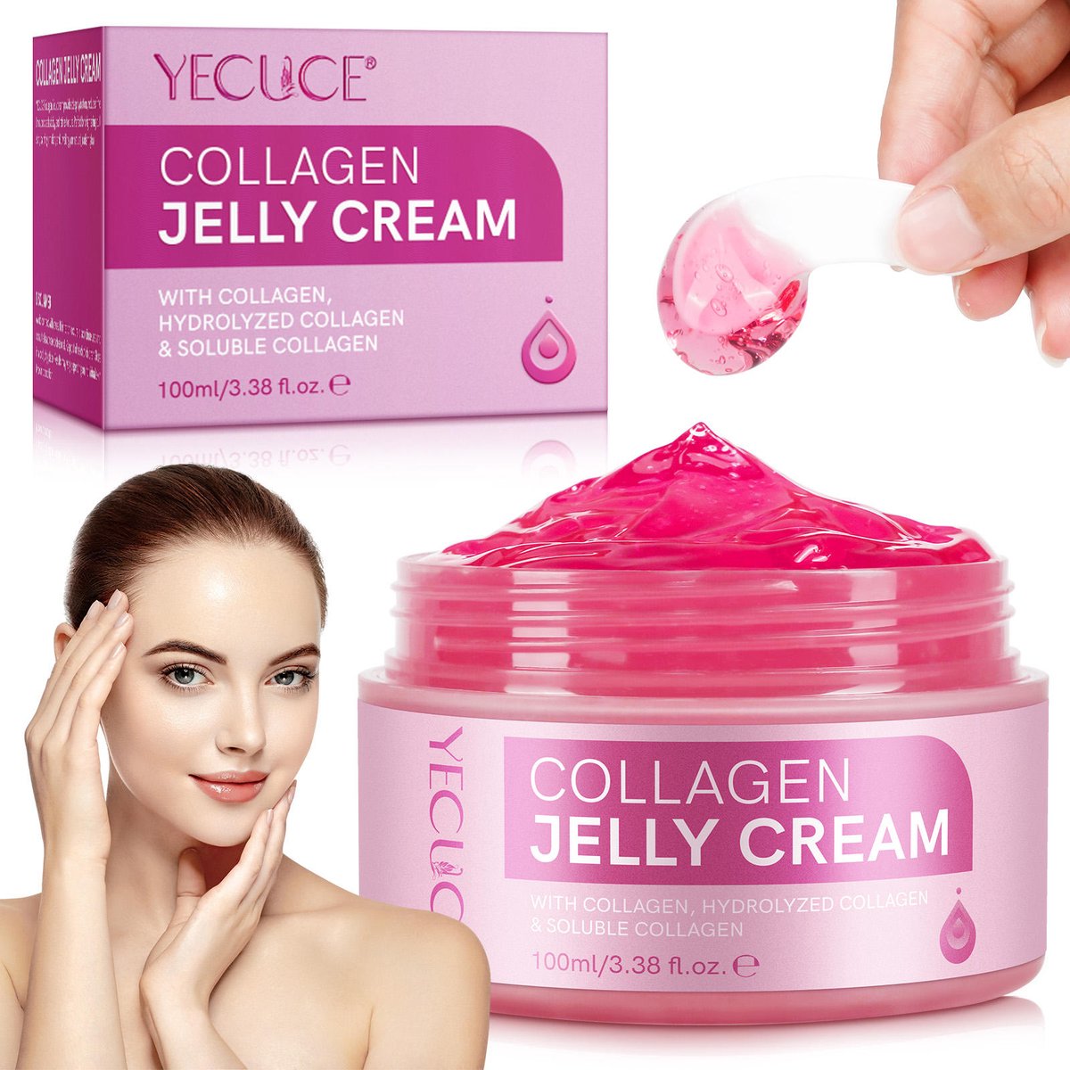 Collagen Jelly Cream 100 ml – Collageen Gezichtsmasker – Korean Beauty Skincare - Face