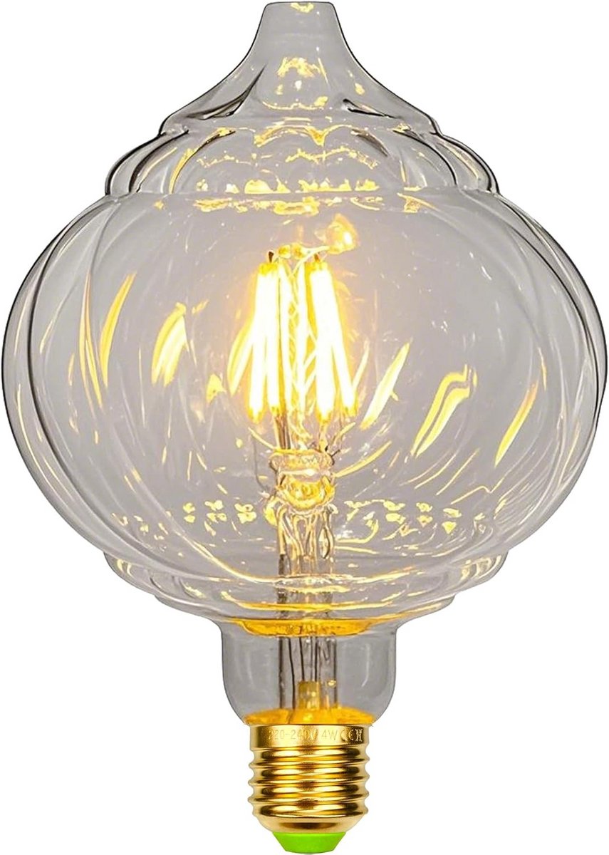 Vintage E27 Led Lamp, Decoratieve Gloeilamp 4W Warm Wit Licht