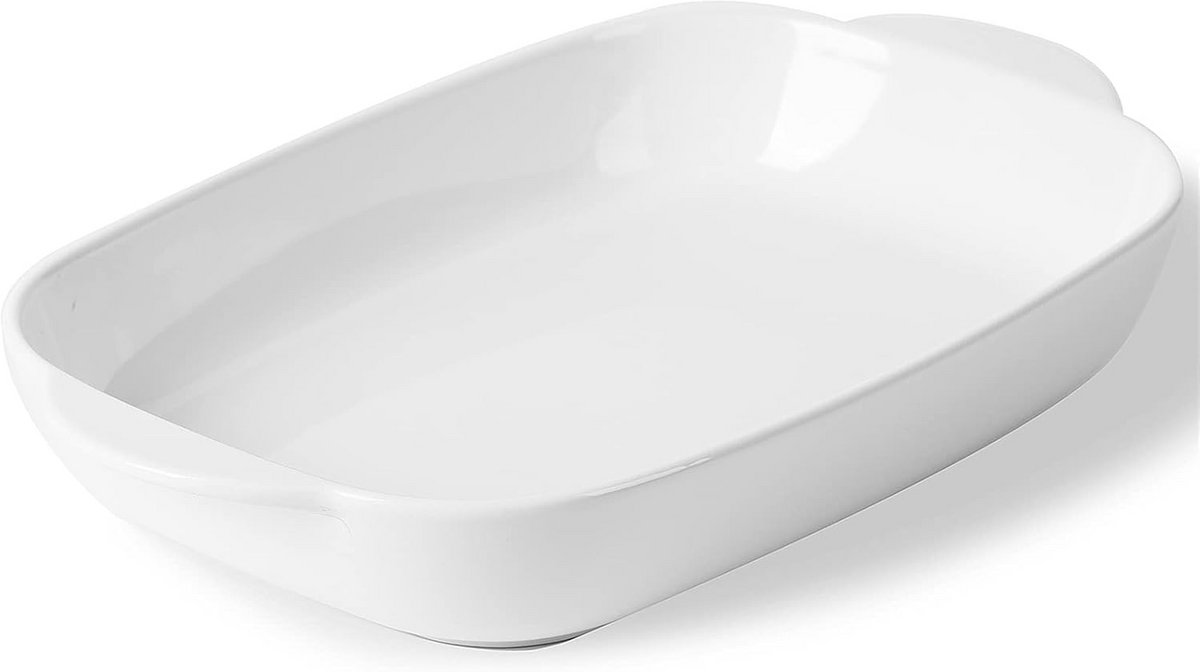 Keramische Ovenschaal 2,8L Rechthoekig Wit