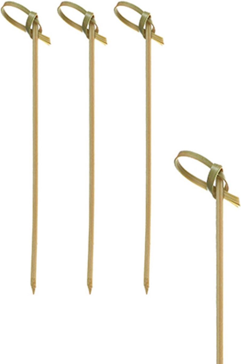 Bamboe Spiesjes met Knoop (10 cm) - 1500 Stuks voor Fingerfood & Hapjes