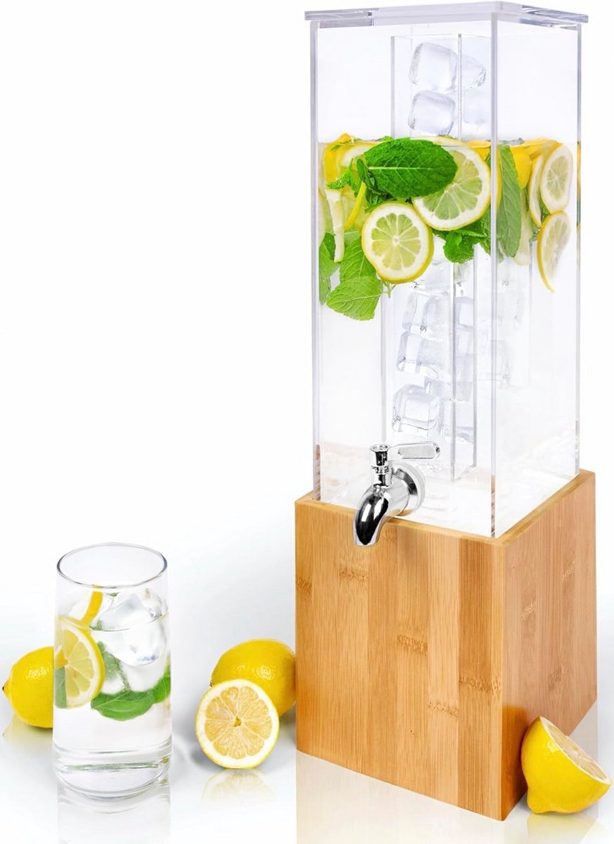 Luxe drankdispenser met standaard voor feesten en evenementen - 1,25 liter capaciteit