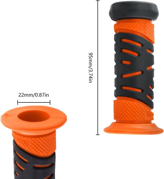 Loopfiets Handvat Rode en Oranje Fietshandvatten voor Kinderen - Veiligheid door ...