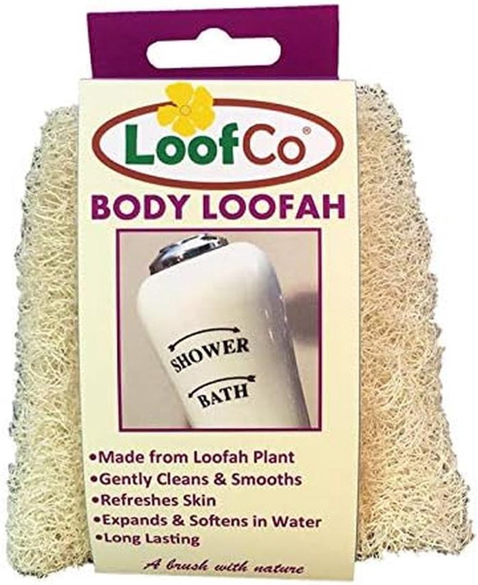 Natuurlijke Luffa Spons voor Douche en Bad - Exfoliërende Douche Scrub met Ophanglus