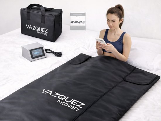 Infrarood Sauna Deken 3-Zones PRO – Individueel Instelbare Warmtezones – Mobiele Saunadeken incl. Draagtas
