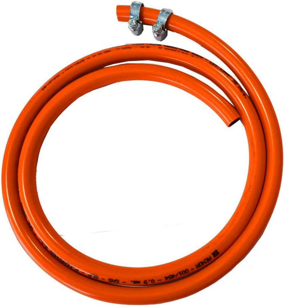 Flexibele Gasslang Set met Klemmen voor Fornuis, Oven en Kachel - 2 Meter