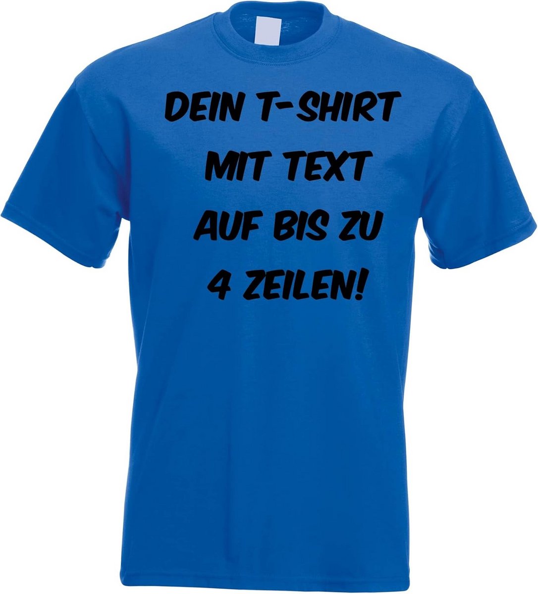Bedrukbaar T-shirt voor Heren met Eigen Tekst of Leuke Tekst - Persoonlijk Cadeau