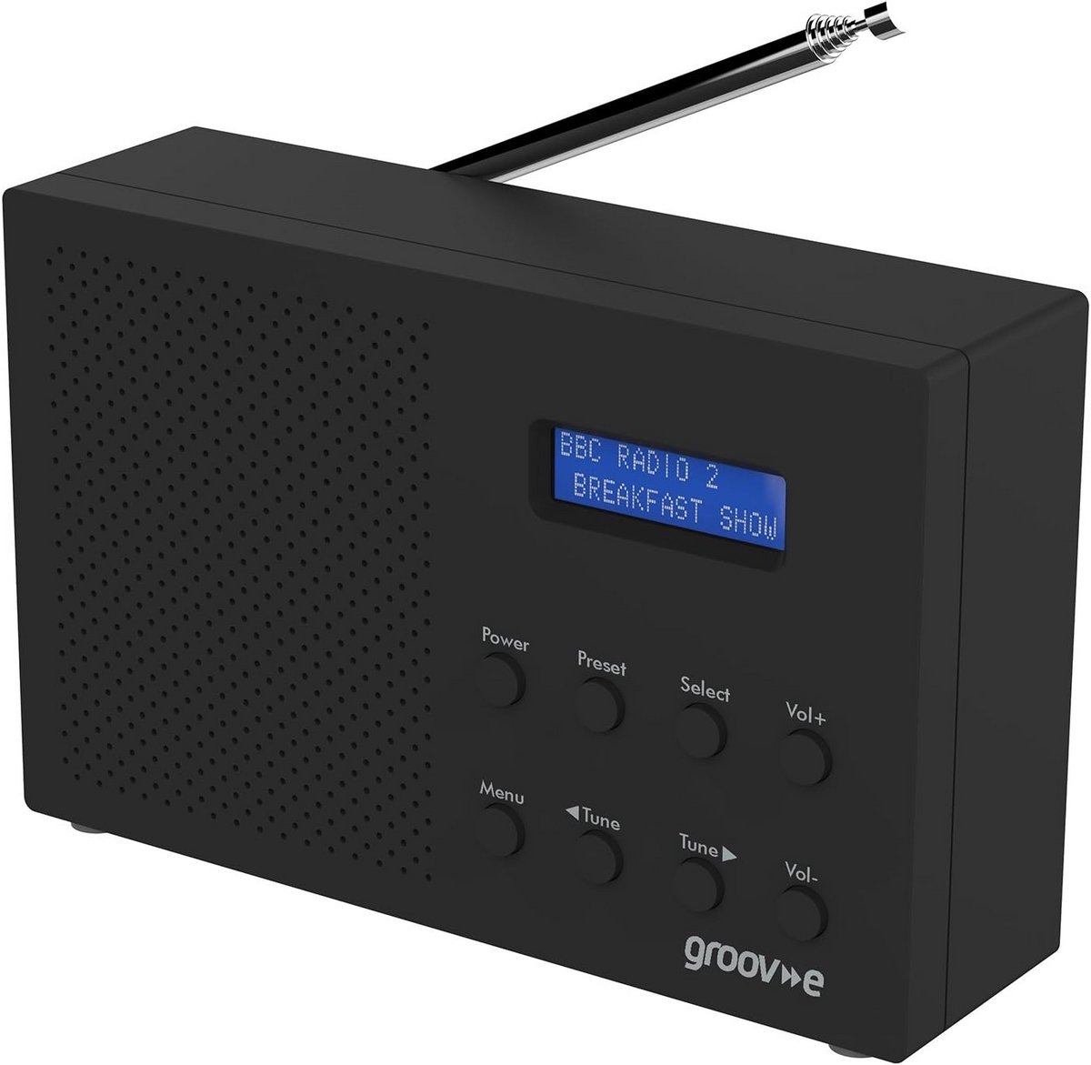 Draagbare Digitale Radio met DAB/FM, LCD-display en Dubbele Wekker
