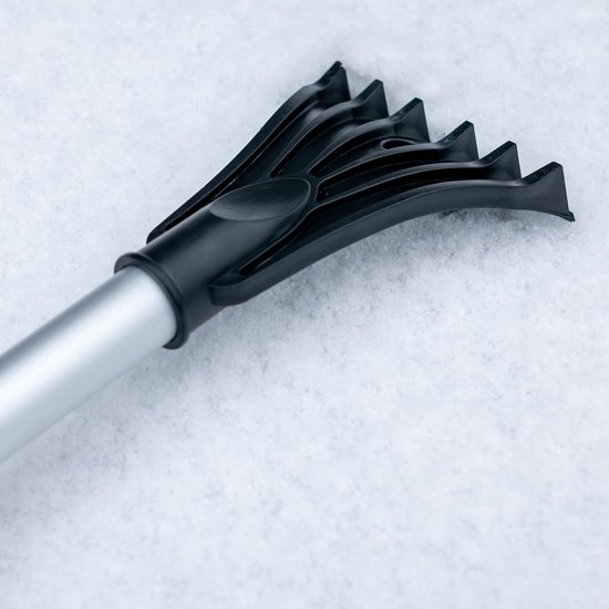 ZONETECH 3-in-1 Sneeuwborstelset – Met Verwisselbare Koppen, Ijskrabber, Schop En Borstel, Stevige Aluminium Schraper