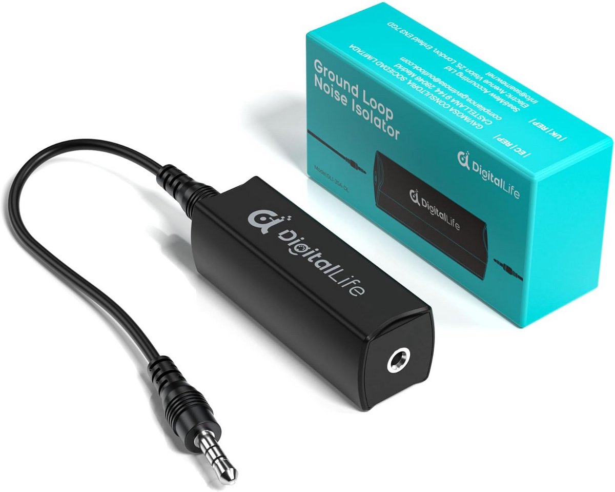 Ground Loop Isolator 3,5mm Jack Audio Kabel Ruis Onderdrukker