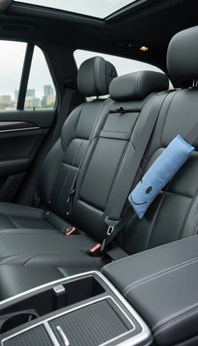 Combiset Groen en Blauw - Gordelhoes Kind - Gordelkussen - Gordel Beschermer - Autogordel beschermer - Slaapkussen Auto - Gordelhoes Auto - Nekkussen Kind - Gordelhoezen — afbeelding 5