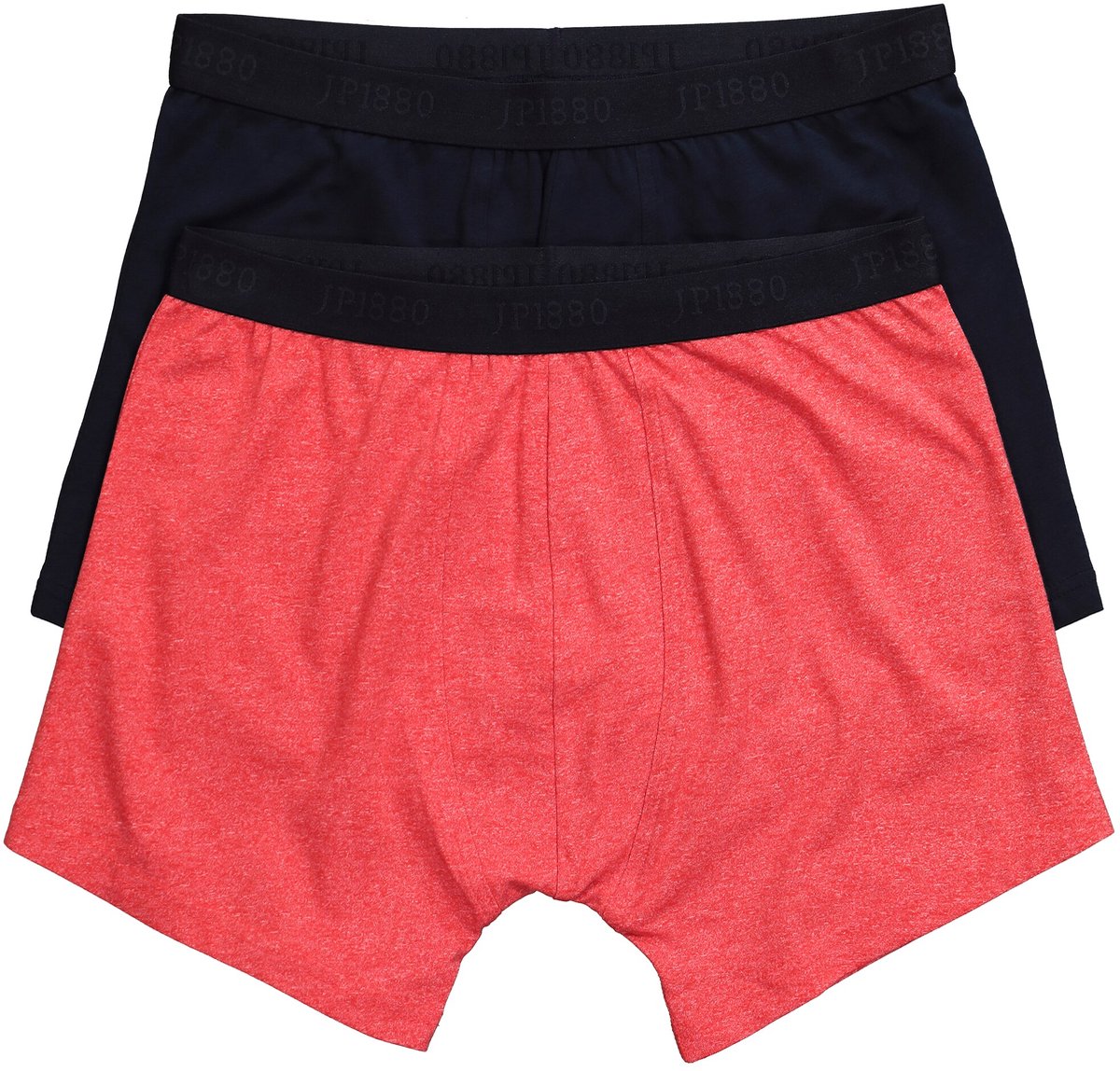JP 1880 - Heren - Midpants FLEXNAMIC® OEKO-TEX set van 2 onderbroek - Chili rood - Maat L