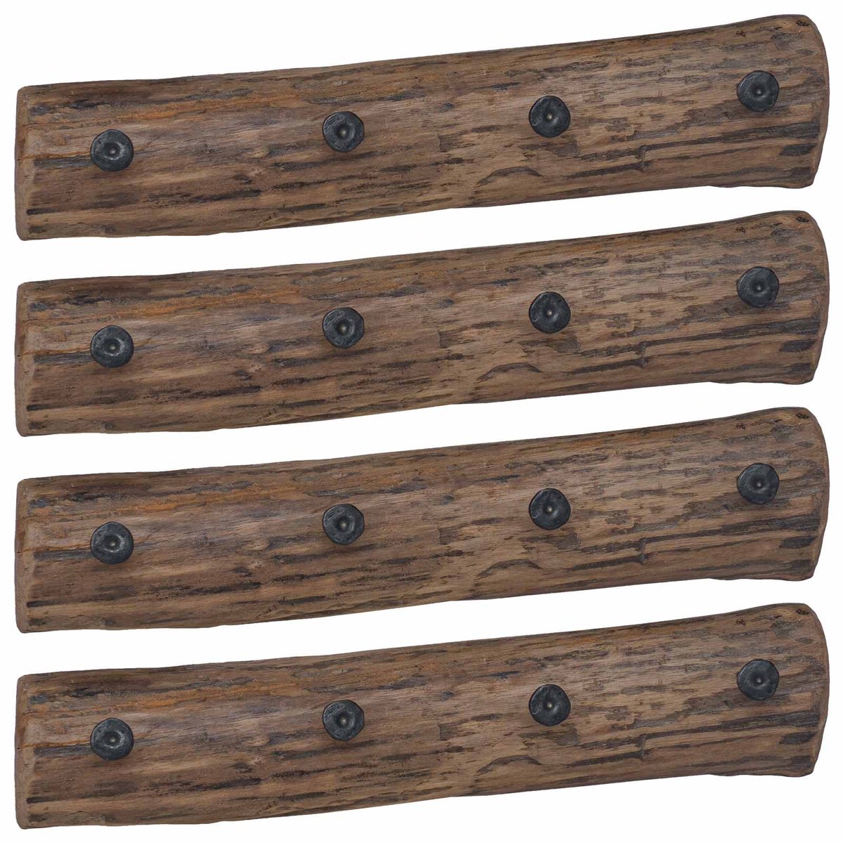 vidaXL - Hanger - Bruin - 50 - x - 8 - x - 12 - cm - Massief - Gerecycleerd - Hout