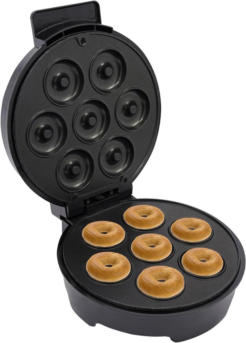 Elektrische Donutmaker Mini Donuts 1000W Anti-aanbaklaag 7 Donuts