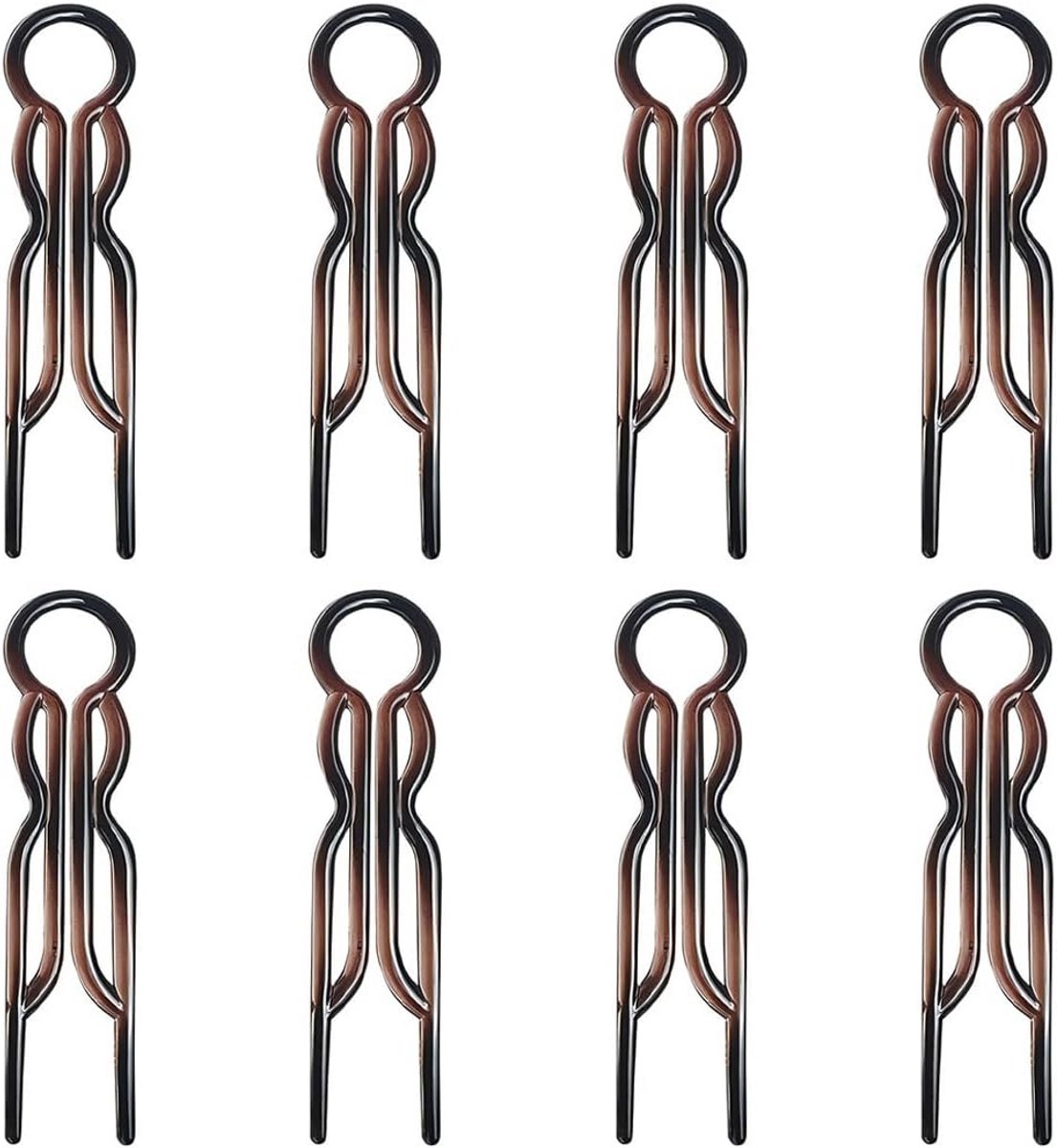 Set van 8 Franse Haarspelden voor Dames - Sterke Grip voor Kapsels