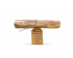 Koffieboom Kauwwortel Hond L - Harde Kauwsnack Hypoallergeen - Verminderd Tandplak - Animalking - Hondensnacks - Kauwstaaf - Kauwbot - Coffee Wood