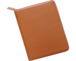 Leren A6 Notitieboek Hoes met Ritssluiting en Pennenlus voor Hobonichi en Stalogy