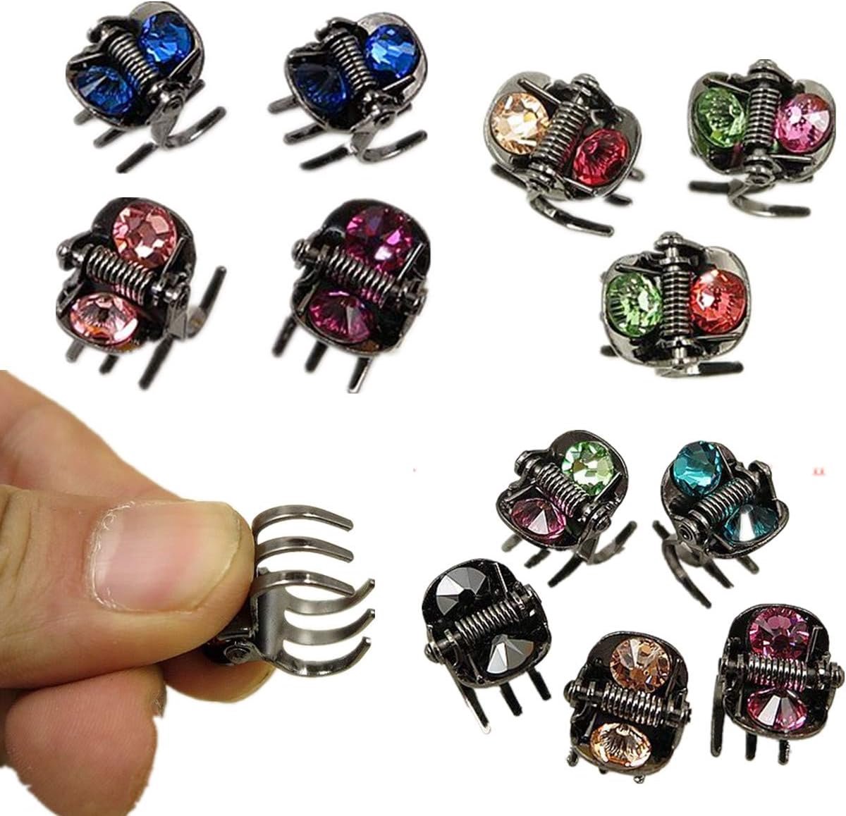 10x Vintage Crystal Strass Mini Haarspeldjes voor Meisjes en Dames