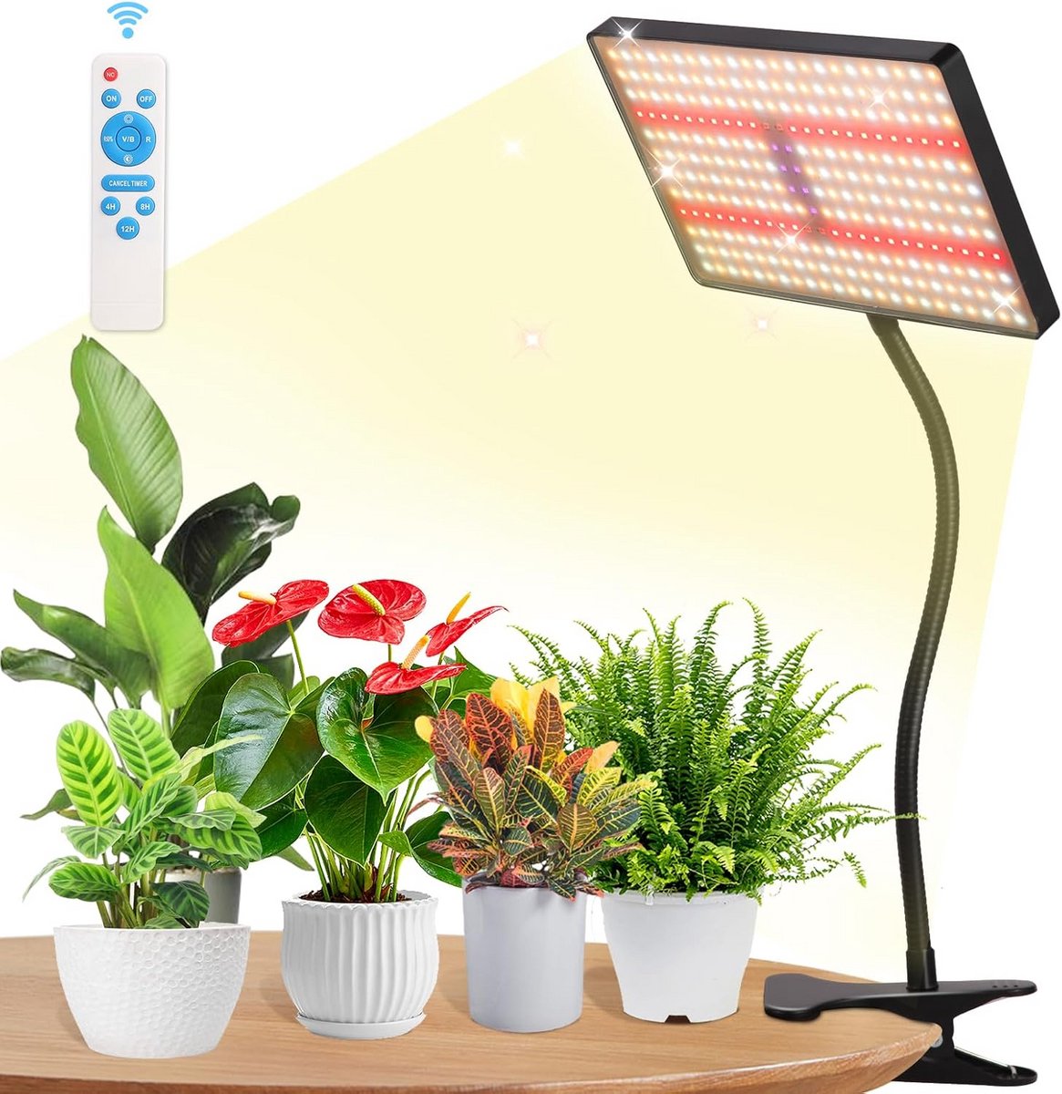Groeilamp LED Volledig Spectrum met Timer en Dimfunctie voor Binnenplanten