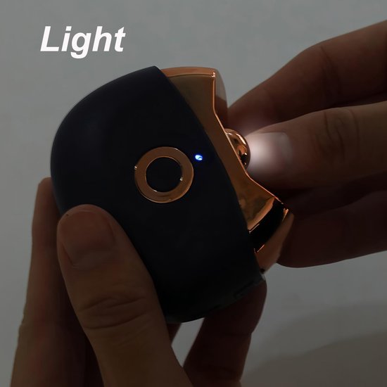 Mini elektrische nagelknipper, voorzien van een lichtgewicht, geluidsarme, veilige oplaadbare nagelslijper met twee snelheden en roestvrijstalen mesjes, geschikt voor oudere kinderen om thuis te gebruiken (blauw). — afbeelding 4