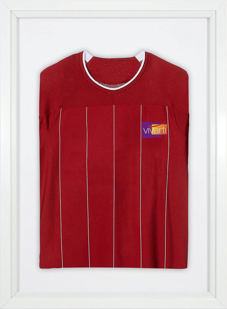 Lijst voor Junior Sportshirt 50x70 cm - Glanzend Wit - Voor Voetbal, Rugby & Meer