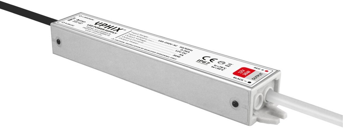 LED transformator 12V 3A Max. 36W IP67