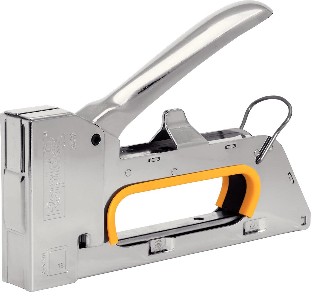 Handtacker - Nietpistool Tacker - Stofferen en Decoreren - Volledig Stalen Constructie - 4-8 mm Nietjes - Zilver