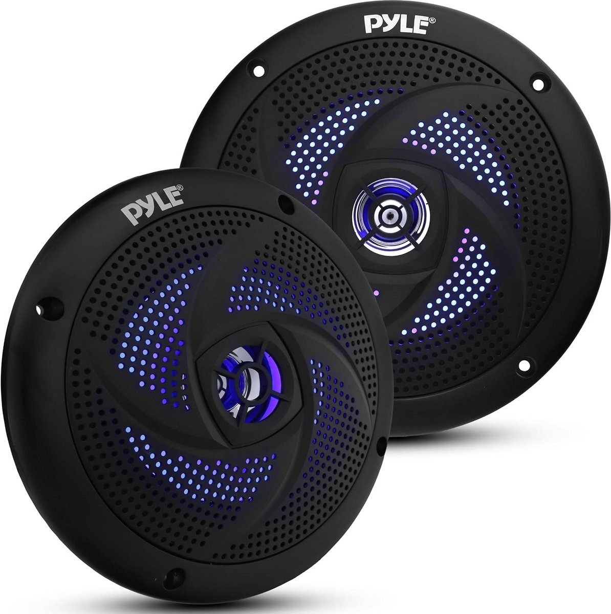 Waterdichte Marine Luidsprekers 6.5 Inch - Lage Profiel Slimline Weerbestendige Buiten Audio Set met LED Verlichting en 240 Watt