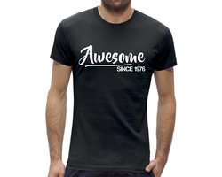 50 jaar abraham shirt Awesome / kado tip man / Heren maat L / verjaardag cadeau/ 1976