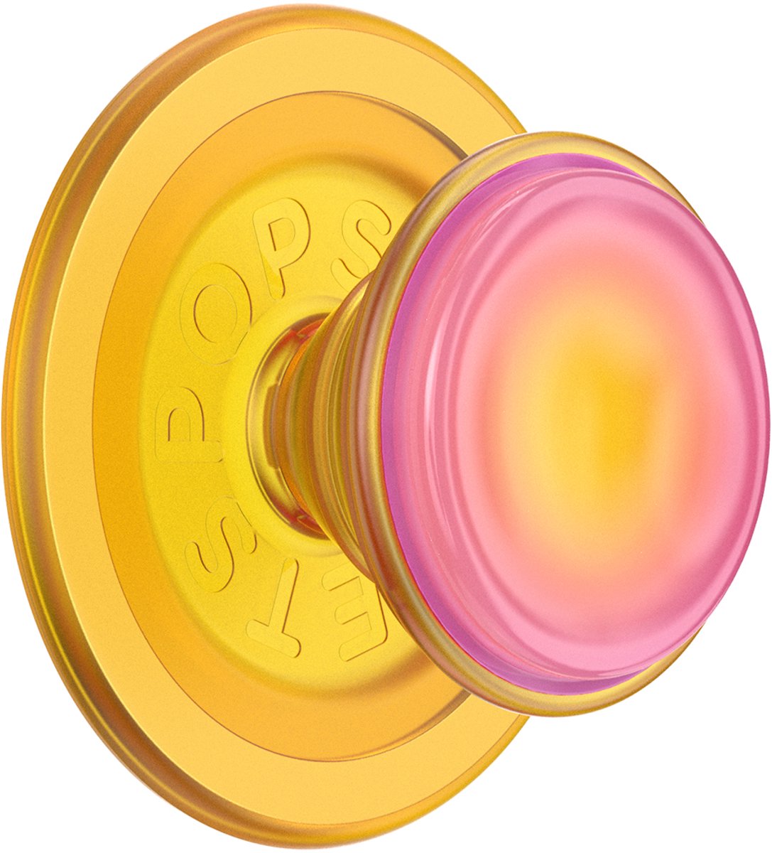 PopSockets, PopGrip Zelfklevende MagSafe Houder Stand Selfie Functie, Geel