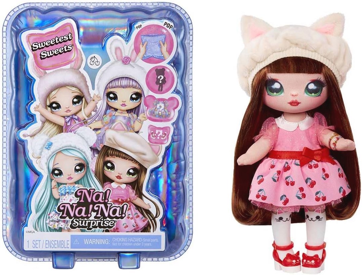 Zachte Modepop 19cm - Aanpasbare Kat geïnspireerde Pop met Schoenen en Borstel