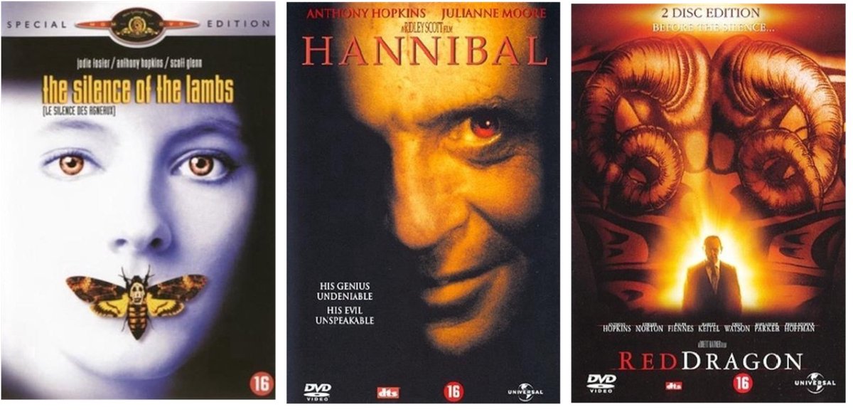 Hannibal Lecter Trilogy 6 disc S.E. ( aparte dvd's )