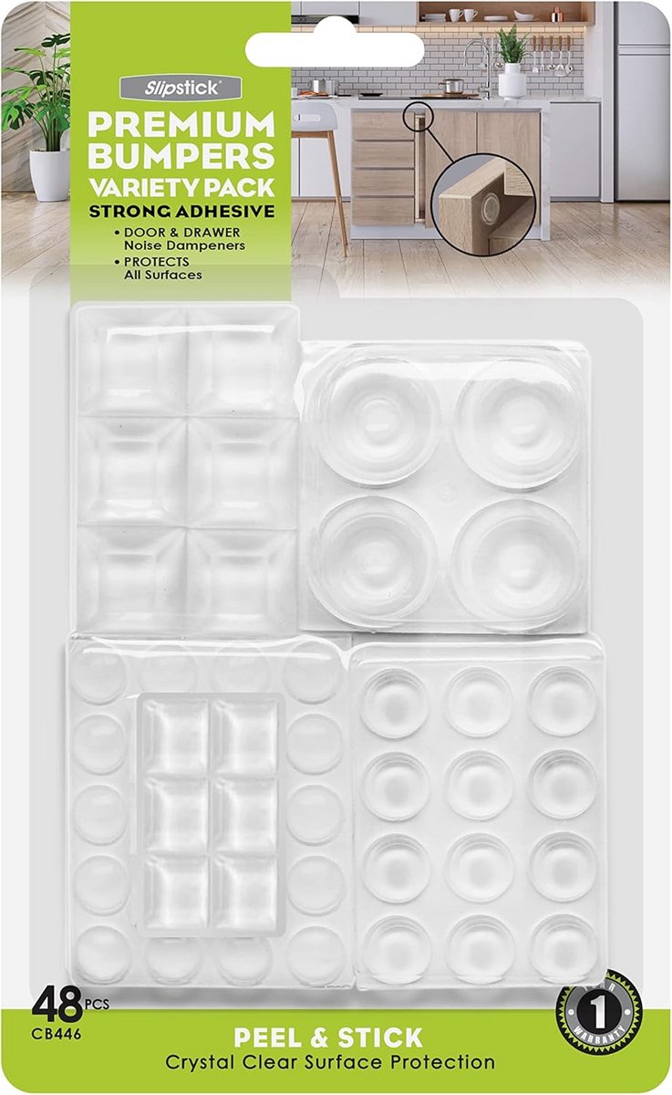 48x Zelfklevende Transparante Bumperpads, Geluiddempend & Anti-Kras Bescherming voor Meubels en Elektronica