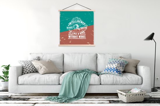 Affiche scolaire - Vintage - Design - Crâne - 120x120 cm - Lattes vierges