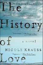 Boekcover van 'The History of Love', met de tekst 'The New York Times Bestseller', citaten en de titel.