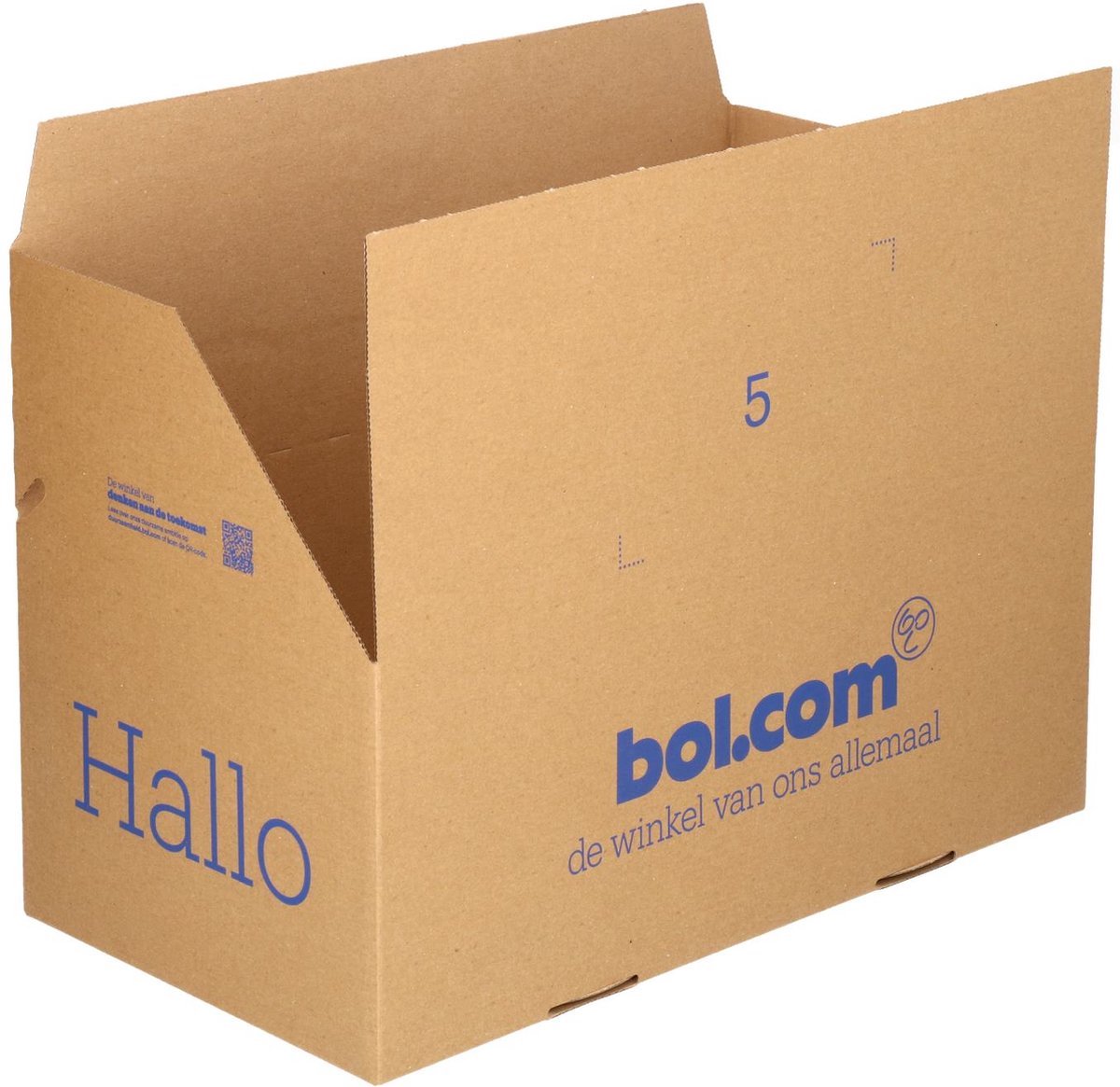 bol.com verzenddoos - 37x20x14,5 cm - 1.800 stuks - Autolock bodem - Plakstrip - 1 pallet