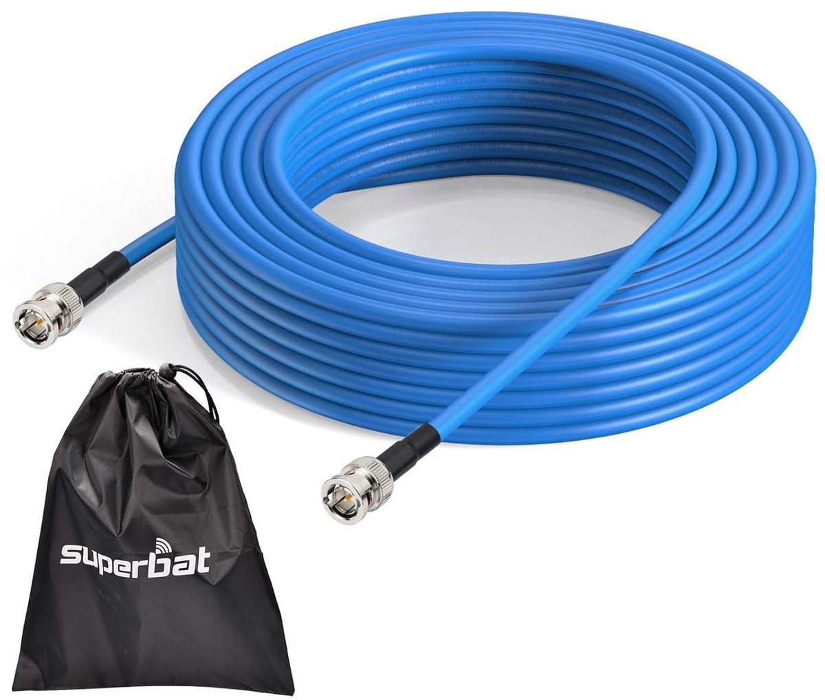 Lange 75 Ohm BNC Kabel voor HD/3G/6G/12G Video (1-300FT)