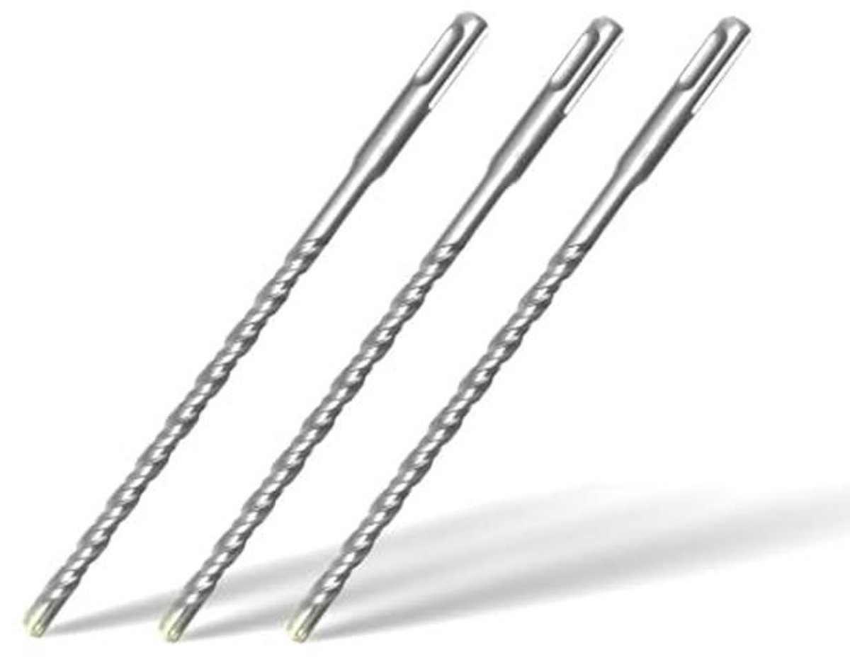 Betonboor 3-Pack 8x200mm - Professionele Boor voor Beton, Natuursteen en Baksteen