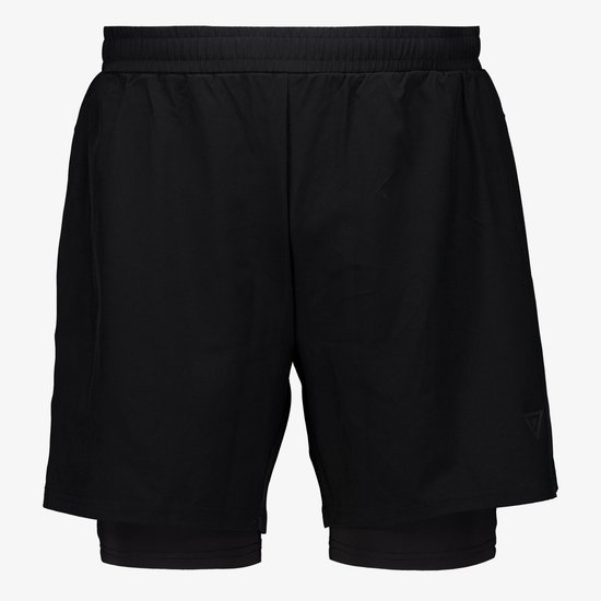 korte joggingbroek heren zwart katoen carisma 2125 (5